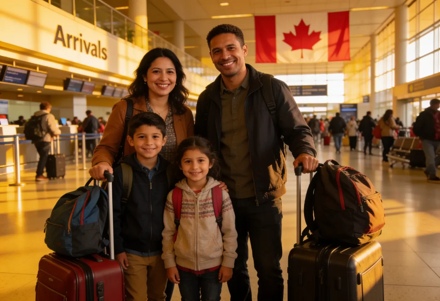 đưa gia đình sang Canada