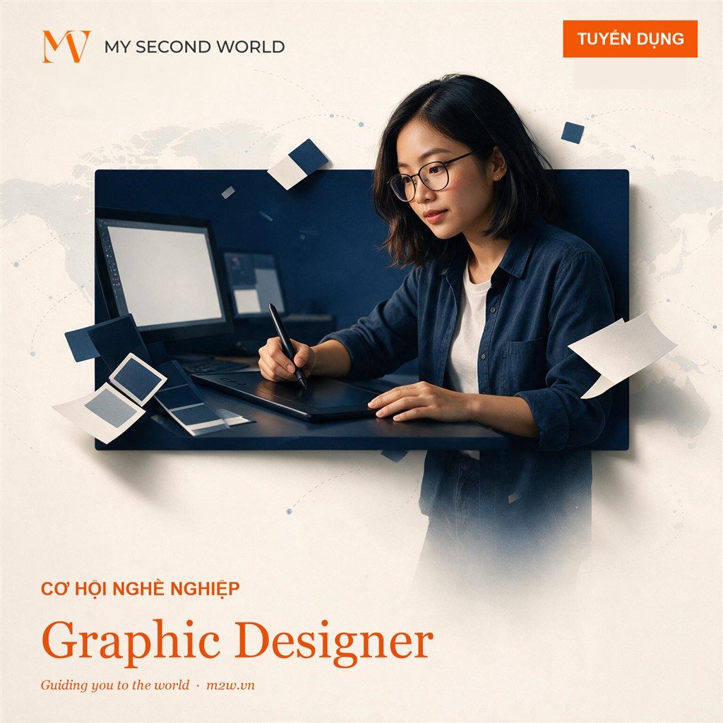 M2W tuyển dụng Graphic Designer
