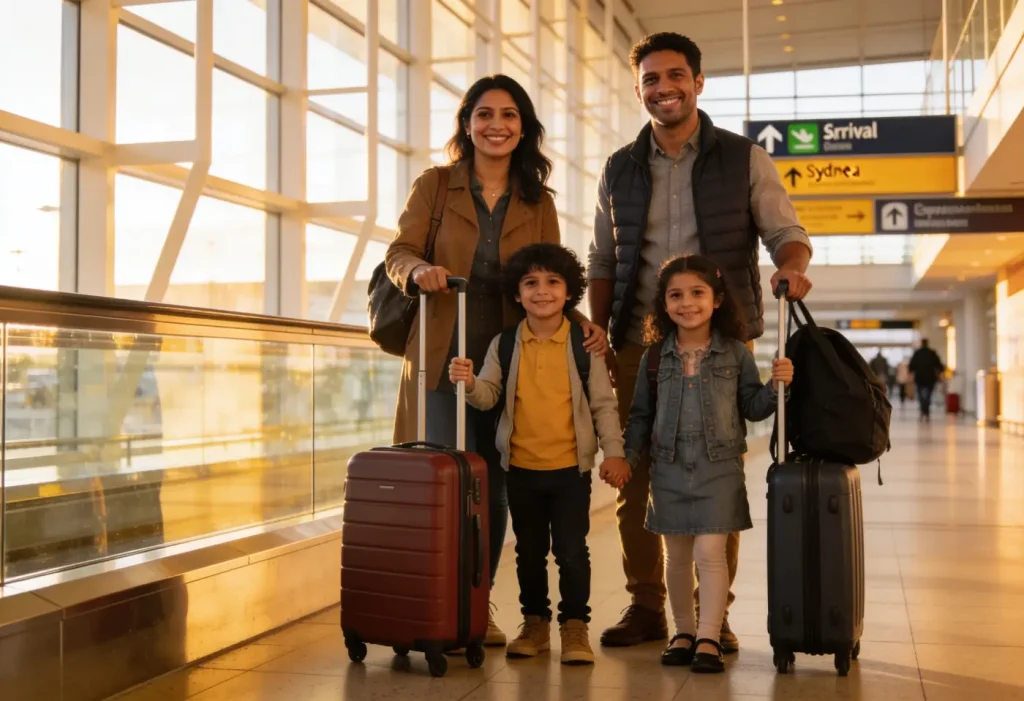 Đưa gia đình sang Úc theo visa tay nghề: vợ/chồng và con