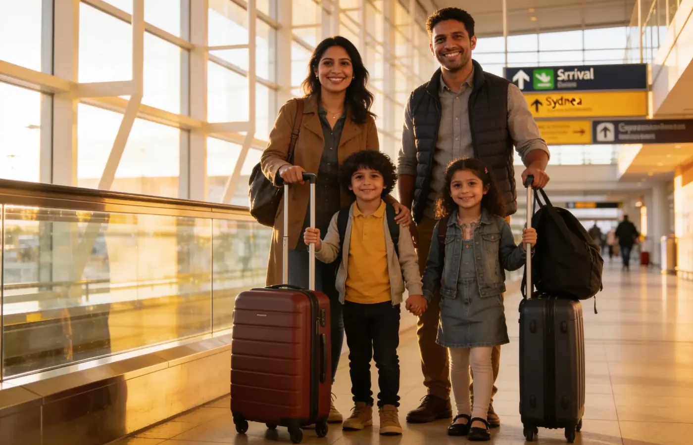 Đưa gia đình sang Úc theo visa tay nghề: vợ/chồng và con