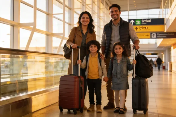 Đưa gia đình sang Úc theo visa tay nghề: vợ/chồng và con